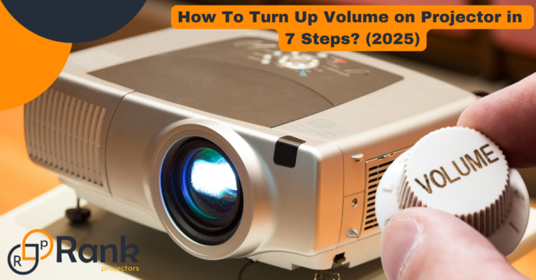 how to turn up volume on projector